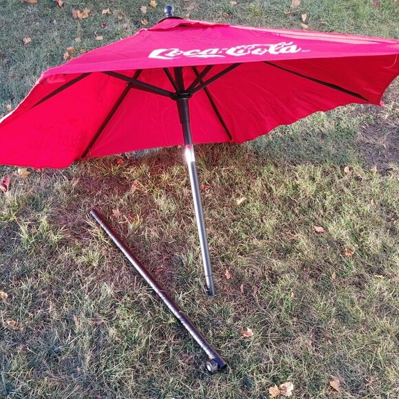 COCA COLA Beach Umbrella Patio Umbrella SODA POP COLA Restaurant Quality - Picture 3 of 7
